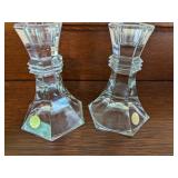 CRYSTAL CANDLE HOLDERS