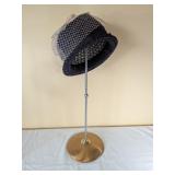 NAVY FASCINATOR + STAND