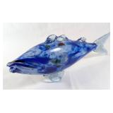 Murano Hand-Blown Glass Fish Sculpture