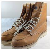 J.B. Goodhue Leather Work Boots, Size 10E