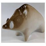 Zsolnay Wild Boar Porcelain Figurine