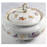 Reichenbach German Floral Lidded Dish