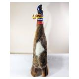 Hungarian Deer Hoof Flask with Strap