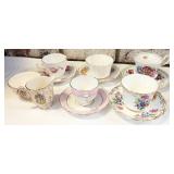 Bone China Teacups and Saucers