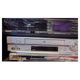 Three VCR and DVD Players