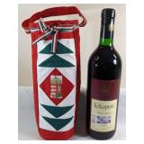 Egri Kekporto Wine with Decorative Bag