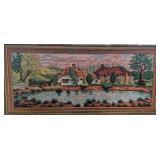 Needlepoint Landscape Scene