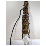 Tribal Carved Horn Decor Piece
