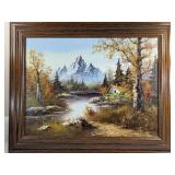 Landscape Oil Painting Signed Mitchell