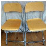 Folding Wooden Chairs With Metal Frames