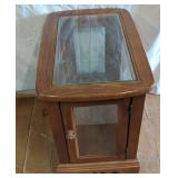 Wood and Glass Display Cabinet