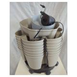 Stackable Vertical Garden System With Pump