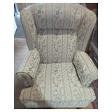 Roxton Upholstered Armchair With Floral Pattern