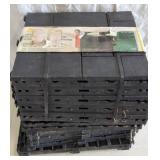2x Packs of Interlocking Deck Tiles, Black