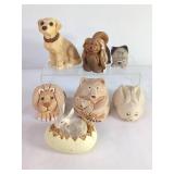 Animal Figurines in Multiple Materials