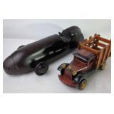Ceramic and Wooden Decorative Vehicles