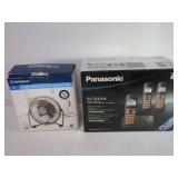 Westinghouse USB Fan and Panasonic Cordless Phones