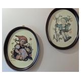 Hummel Prints in Oval Frames