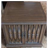 Wooden Cabinet With Decorative Paneling