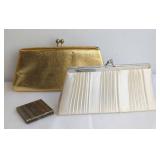 Two Clutch Bags and Compact Mirror