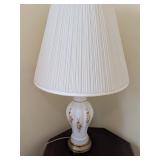 Porcelain Table Lamp With Floral Design