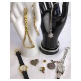 Jewelry Lot Including Watches and Charms