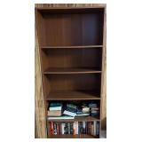 Tall Wooden Bookshelf, Excludes Contents