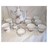 Royal Albert Moss Rose Tea Set
