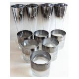 Silver-Fade Glassware Tumblers and Flutes