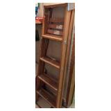 Wooden Folding Ladder With Metal Brackets