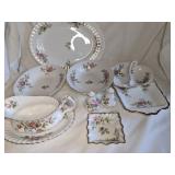Roslyn China ï¿½Moss Roseï¿½ Bone China Set