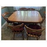 Wooden Dining Table Set With Extension