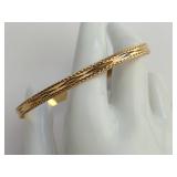 10K Yellow Gold Bangle Bracelet, 6.14 Grams