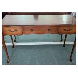 Wooden Writing Desk with Decorative Hardware