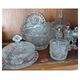 Cut Glass Crystal Tableware Set With Lid and Shake