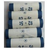 Five Rolls of 2005 CAD Nickels