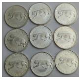 CAD Silver 1967 Quarters
