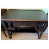 1940's Desk with Black Leather Top