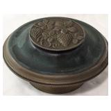 Hand-Hammered Brass Decorative Dish