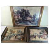 Three Framed Decorative Prints