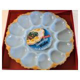 Anchor Hocking 22K Gold-Trimmed Deviled Egg Plate