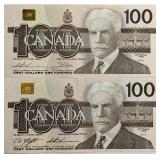 1988 CAN $100 Pair