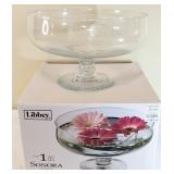 Libbey Sonora Footed Glass Bowl
