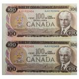 1975 CAN $100 Sequential