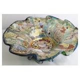Moser Style Enameled Bowl