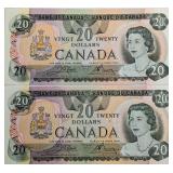 1979 CAN $20 Pair