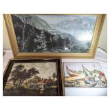 Three Framed Art Prints
