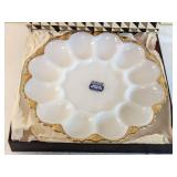 Anchor Hocking Milk Glass Serving Plate