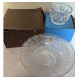 Two Lausitzer Crystal Bowls