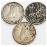 1953-64 CAD Silver Dimes